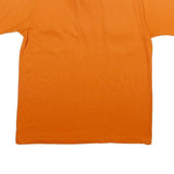FLIGHT-MASTER Mens Orange Cotton Blend Short Sleeve Plain M Polo Shirt