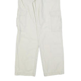 BIAGGINI Mens Regular Fit Cream & Beige Cargo Trousers W32 L32 Cotton Blend Zip