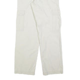 BIAGGINI Mens Regular Fit Cream & Beige Cargo Trousers W32 L32 Cotton Blend Zip
