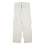 BIAGGINI Mens Regular Fit Cream & Beige Cargo Trousers W32 L32 Cotton Blend Zip