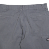 DICKIES Mens Shorts Grey Casual Classic L W36 Durable Cotton Blend Workwear