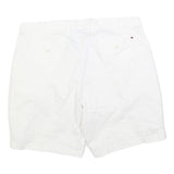 TOMMY HILFIGER Mens White Casual Shorts XL W38 Cotton Blend Classic Fit Summer