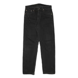 LEVI'S 505 Mens Jeans Black Regular Straight Denim Rinse W31 L29 Classic Fit