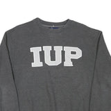 JANSPORT Mens Grey Cotton Blend Crew Neck Sweatshirt IUP M Casual