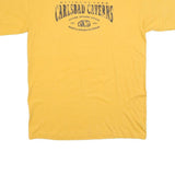 PRAIRIE MOUNTAIN Mens Yellow Carlsbad Caverns Graphic T-Shirt L Short Sleeve