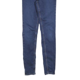 LEVI'S 710 Womens Jeans Blue Slim Skinny Denim Medium W27 L30 Zip Closure