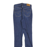 LEVI'S 710 Womens Jeans Blue Slim Skinny Denim Medium W27 L30 Zip Closure