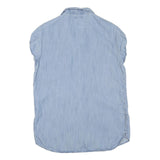 LEVI'S Womens Blue Cotton Blend Shirt M Lightweight Casual Button-Up Summer