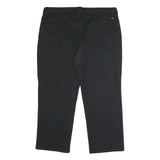DICKIES Mens Polyester Blend Black Regular Straight Trousers W42 L30 Workwear