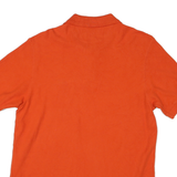 CHAPS Mens Orange Polo Shirt Short Sleeve M Cotton Blend Basic Casual