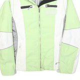 BOGNER Womens Green & White Polyester Blend Zip Jacket S Sports Outerwear