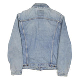 LEVI'S Mens Blue Denim Jacket M Cotton Blend Button Closure Classic Fit Casual