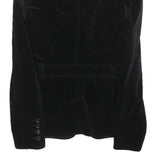 GUCCI Womens Black Velvet Blazer Jacket XS Polyester Button Closure Classic