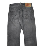 LEVI'S 501 Mens Grey Regular Straight Denim Dark W30 L27 Button Closure Jeans