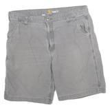 CARHARTT Mens Shorts Grey Casual Relaxed Fit 2XL W36 Workwear Cotton Blend