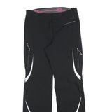 WILDROSES Womens Polyester Blend Black Regular Fit Straight Trousers W30 L32