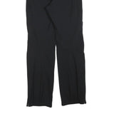WILDROSES Womens Polyester Blend Black Regular Fit Straight Trousers W30 L32