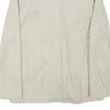 INFO Womens Beige Wool Blend Classic Jacket XXS Button Closure Plain Elegant