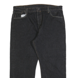 LEVI'S 501 Mens Jeans Black Regular Straight Denim Raw W39 L26 Button Closure