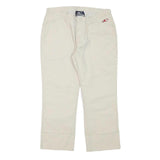 O'NEILL Womens Cotton Blend Regular Beige Trousers W28 L22 Zip Closure Straight