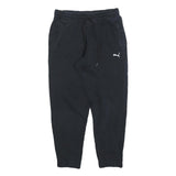 PUMA Mens Joggers Black Cotton Blend Slim Tapered M W30 L27 Casual Sportswear