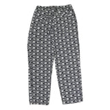 VANS Womens Cotton Blend Black & White Skull Logo Regular Fit Straight Trousers