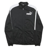 ADIDAS Girls Black Jacket 2XL Polyester Blend Zip Plain Sportswear Track Top