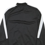 ADIDAS Girls Black Jacket 2XL Polyester Blend Zip Plain Sportswear Track Top