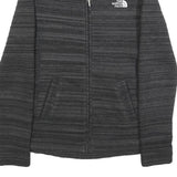 THE NORTH FACE Womens Black Slim Polyester Zip Jacket S Striped Outdoor