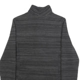 THE NORTH FACE Womens Black Slim Polyester Zip Jacket S Striped Outdoor