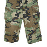 LIFE LINE Mens Shorts Green Camouflage Cargo M W30 Utility Pocketed