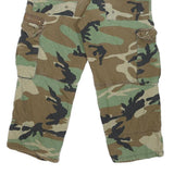 LIFE LINE Mens Shorts Green Camouflage Cargo M W30 Utility Pocketed