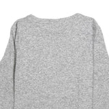 CANDA Womens Grey Jumper Plain Crew Neck Basic Knit S Fashion Casual Layered