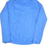 SALOMON Mens Blue Outdoor Jacket L Polyester Blend Plain Zip Hooded
