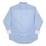 ARMANI JEANS Mens Blue Shirt S Button Cotton Blend Casual Stylish