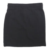 CHAMPION Womens Black Cotton Blend Mini Skirt XS Logo Print Casual Sportswear