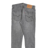 LEVI'S 512 Tapered Mens Jeans Grey Slim Denim Medium W30 L27 Distressed