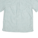 JOS A BANK Mens Light Blue Short Sleeve Button Jacket L Polyester Blend Plain