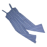 GAP Womens Blue & White Striped Playsuit Cotton M Sleeveless Summer Casual