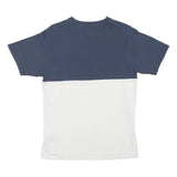 VANS Mens Blue & White Modern T-Shirt S Short Sleeve Crew Neck Cotton Blend