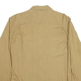 WRANGLER Mens Beige Casual Shirt M Cotton Long Sleeve Button Closure