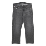LEVI'S 501 Mens Jeans Black Classic Straight Denim Medium W34 L26 Button Closure