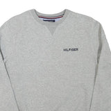 TOMMY HILFIGER Mens Grey Crew Neck M Cotton Blend Sweatshirt Casual