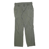 DICKIES Mens Cotton Blend Green Regular Fit Straight Leg Trousers W34 L30
