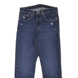 LEVI'S 501 Womens Jeans Blue Cotton Blend Regular Straight Medium W28 L25