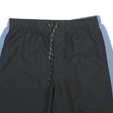 NIKE Mens Black & Grey Sports Casual Shorts L W30 Lightweight Polyester