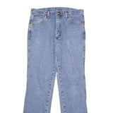 WRANGLER Mens Jeans Blue Regular Straight Denim Medium W31 L32 Classic Fit Zip