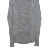 UNITED STATES SWEATERS Womens Grey Plain Pullover Roll Neck Basic Knit XS Soft