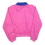 MATINBLEU Womens Pink & Blue Collared M Sweatshirt Vintage Retro Pullover