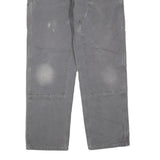 CARHARTT Mens Jeans Grey Regular Straight Denim Good Condition W36 L34 Workwear